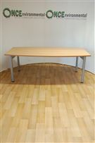 Lucas AD42000 x 1000 Lucas AD4 Boat shaped meeting table in beech 