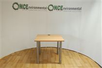 Lucas 800 x 800 Lucas AD4 rectangular desk in beech 