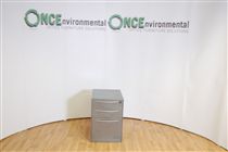 600H x 540D x 420W 3 drawer under desk pedestal in silver steel 