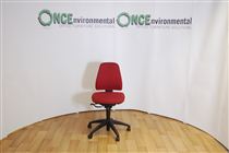 KinnarpsKinnarps 6000 square back operator chair in wine colour fabric 