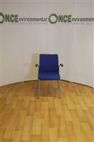 Steelcase4 Leg Steelcase eastside chair in blue colour fabric 