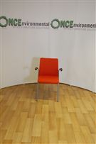 Steelcase4 Leg Steelcase eastside chair in orange colour fabric 