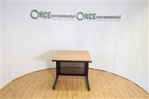 800 x 800 rectangular desk in beech 