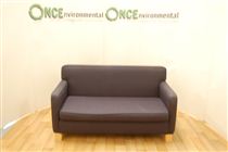 2 - Seater Square Arm Reception Sofa Available In Any Colour Fabric 
