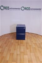 Bisley710H x 470W x 620D Bisley 2 drawer blue filing cabinet 