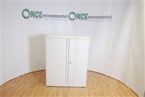1120H x 470D x 900W 2 door metal cupboard in white 