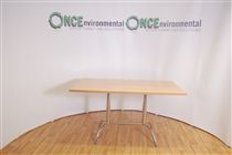 1400 x 800 beech finish rectangular table 