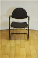 VitraVitra conference chair in black check patterned fabric 