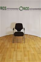 Giroflex4 leg Giroflex G64 conference chair in black colour fabric 