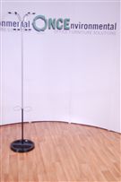Silver coat and hat stand with 6 hooks 