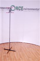 Black coat and hat stand with 6 hooks 