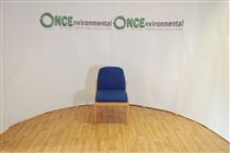 WallisWallis 1031 conference chair in blue colour fabric 