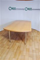 1200W x 2400L Boardroom table in oak veneer 