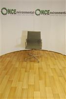 EamesEames Style copy boardroom chair in grey leather 