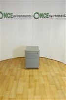 615H x 580D x 450W 3 drawer under desk pedestal in silver 