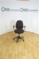 SenatorSenator V355HA high back operator chair in black colour fabric 