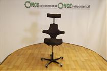 HagHag Capisco 8107 saddle chair in black colour fabric 
