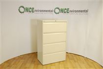 Bisley1305H x 800W x 470D Bisley 4 drawer side filer in cream 