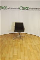 ICF boardroom chair in black hopsack fabric 