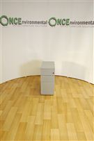 650H x 600D x 300W 3 Drawer slimped in silver 