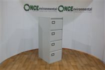 BisleyBisley 1320H x 620W x 470D 4-Drawer Filing Cabinet In Grey 