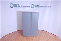 1330H x 800W x 470D Steel 2 - door cupboard in grey 