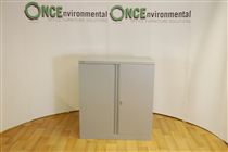 Bisley1020H x 910W x 460D Bisley 2 door cupboard in silver 