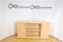 1660L x 450D x 840H 2 door cupboard in beech 