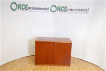 720H x 1000W x 510D double door cupboard in mahagony veneer 