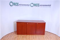 720H x 1500W x 510D 3 door cupboard in mahagony veneer 