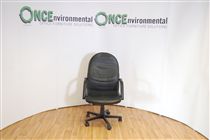 High back manager chair in faux leather 