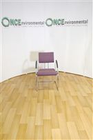 Martin StoolMartin Stool conference chair in purple colour fabric 
