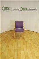 Conference chair in purple colour fabric 