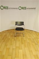 VitraVitra Visa V conference chair in black colour fabric seat and plastic back 