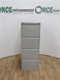 BisleyBisley 1320H x 620D x 470W 4-Drawer Fing Cabinet In Goose Grey 