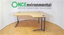 Morris1600 x 1200 Morris desk in oak RH 
