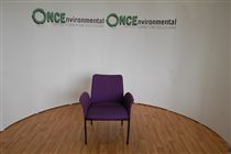NoneReception arm chair with black legs 