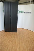 Bisley2230H x 450D x 1000W Bisley tambour door cupboard in black 