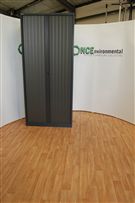 Bisley2230H x 1000W x 470D Bisley tambour door cupboard in dark grey 
