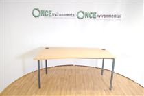 None1600 x 900 wave desk in beech LH 