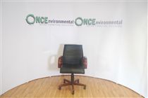 NoneBlack leather boardroom chair 