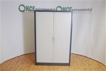 Roneo1530H x 1000W x 470D Roneo tambour door cupboard in dark grey 