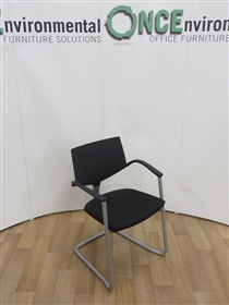 HaworthHaworth Comforto Zody Stackable Cantilever Arm Chair Available In Any Colur Fabric 