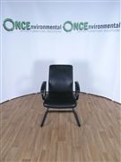 PledgePledge PA4 high back chair black leather padded arms 