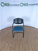 NoneBlack frame cantilever arm chair 
