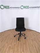 NoneHigh back task chair with syncro action in black colour fabric 