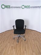 NoneRadius L high back task chair in black colour fabric 