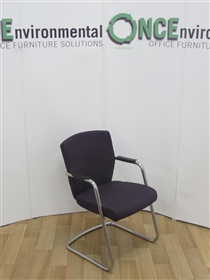 PledgePledge TAS Chrome Frame Cantilever Arm Chair Available In Any Colour Fabric 