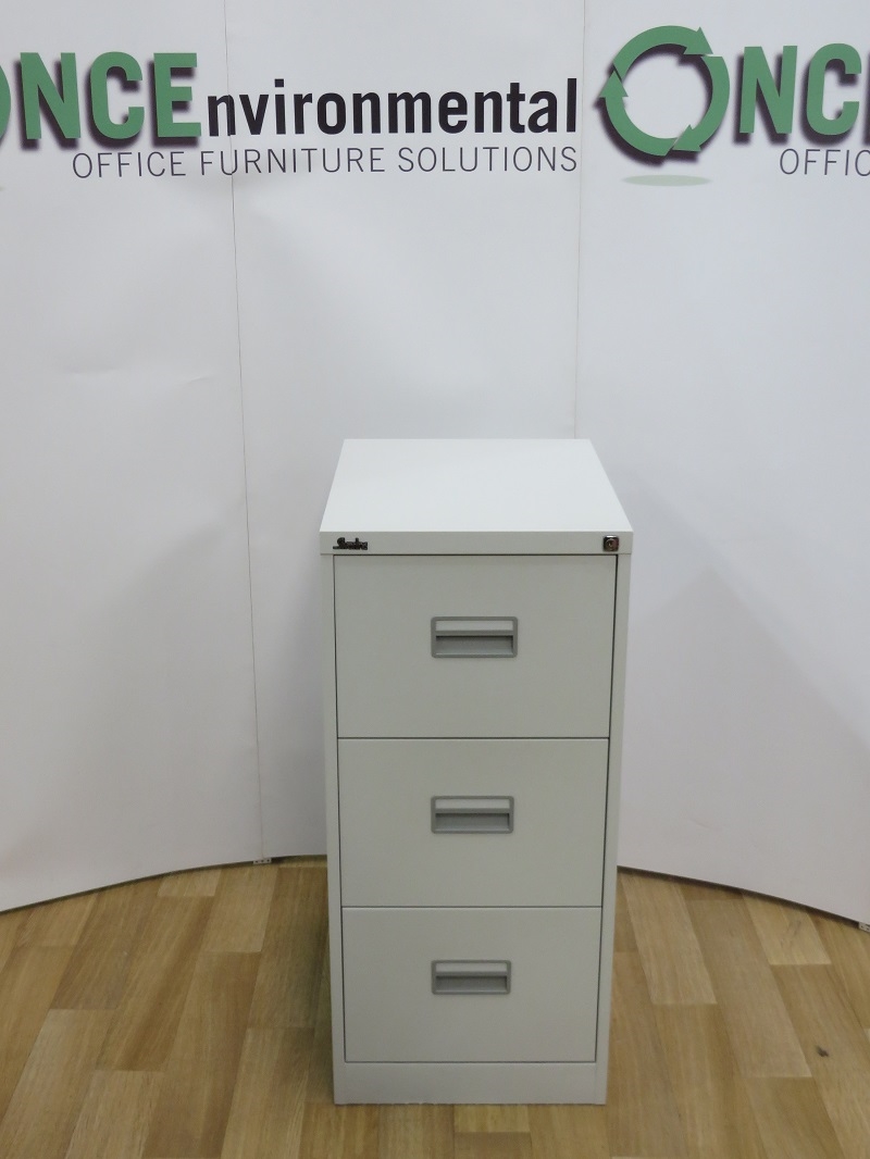 Used Office Storage Silverline 3Drawer Filing 1016H x 470W x