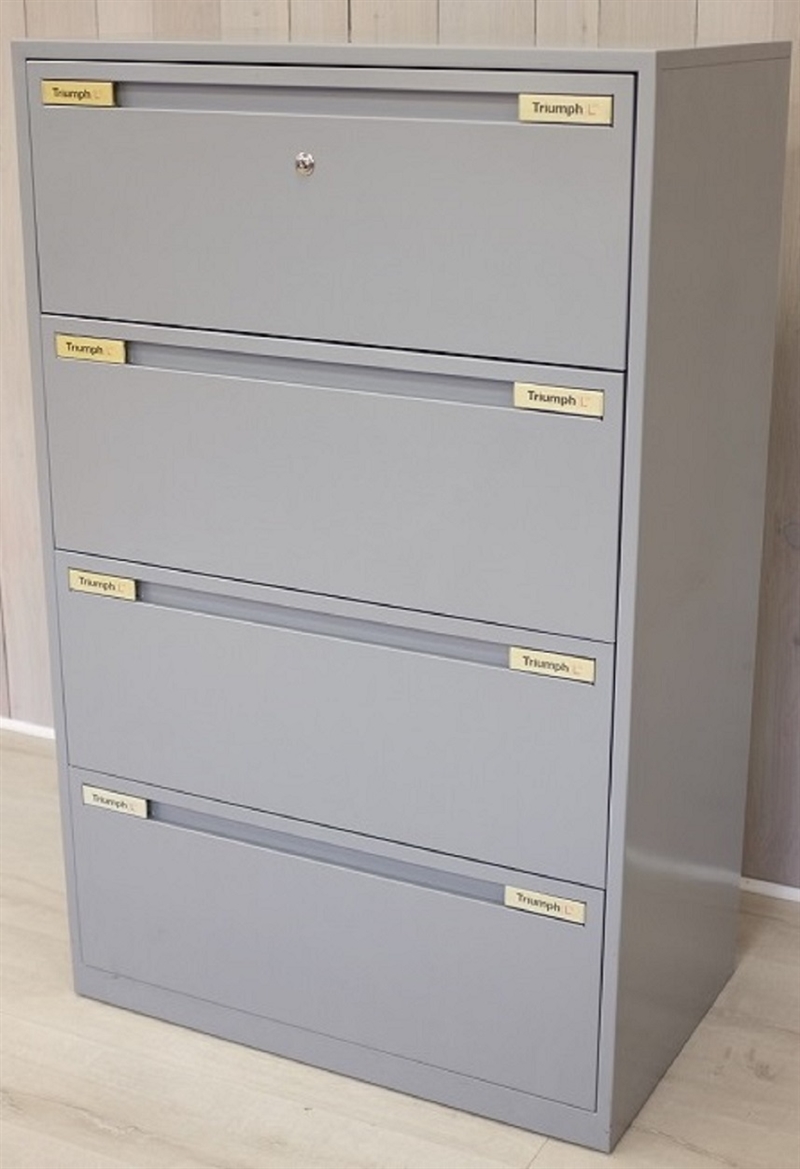 Used Office Storage Triumph 4 Drawer Side Filer 1280h X 800w X